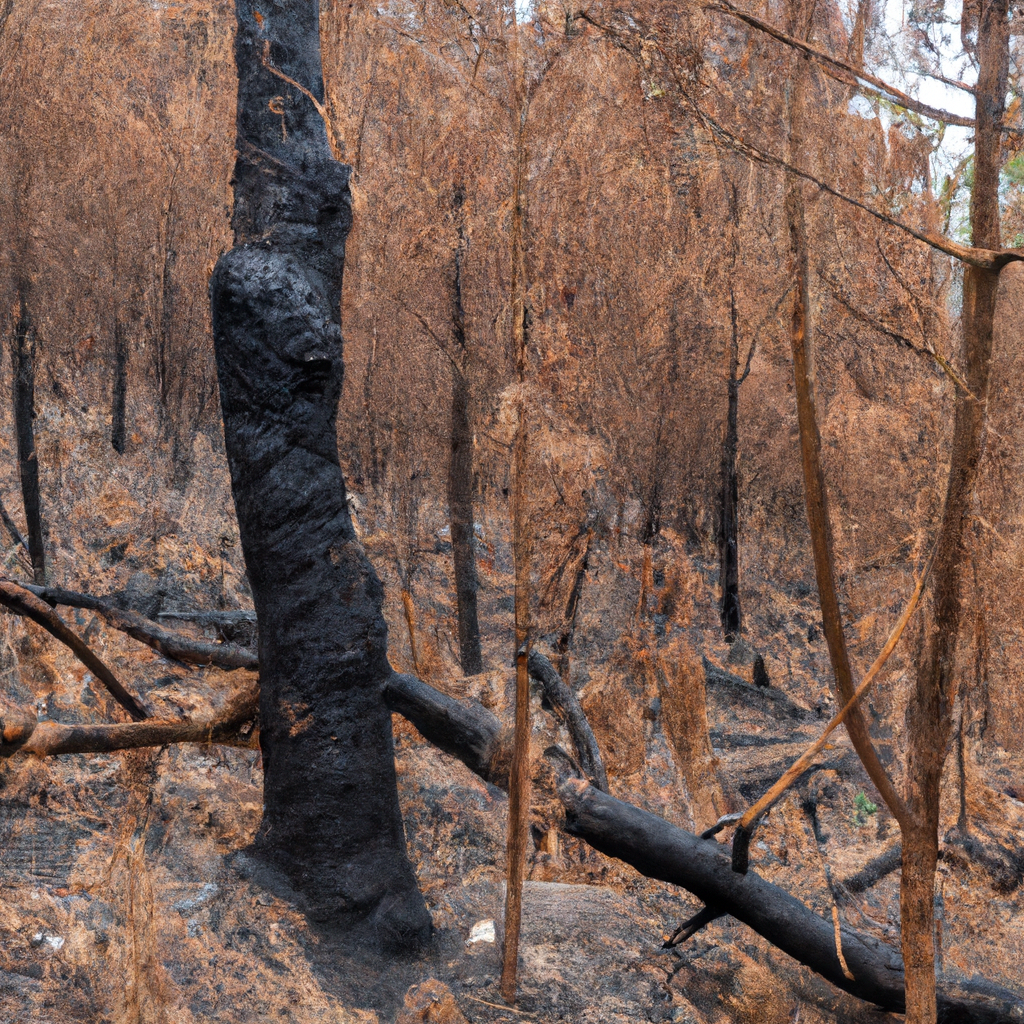 Foresta ripiantumata dopo incendio
